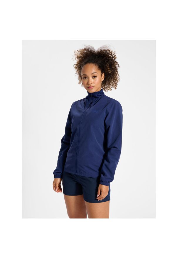 Damska bluza dresowa Hummel HmlCourt. Kolor: niebieski. Materiał: dresówka. Wzór: nadruk. Sport: fitness