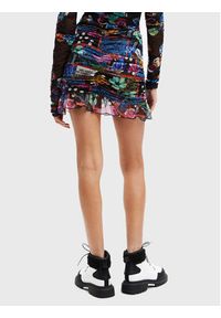 Desigual Spódnica mini MONSIEUR CHRISTIAN LACROIX Party 22WWFK04 Kolorowy Slim Fit. Materiał: syntetyk. Wzór: kolorowy