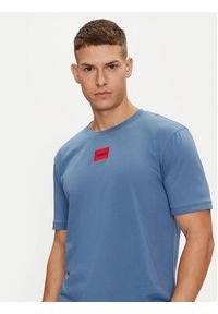Hugo T-Shirt Diragolino212 50447978 Niebieski Regular Fit. Kolor: niebieski. Materiał: bawełna #5