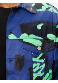 Karl Lagerfeld Jeans Kurtka jeansowa 241D1402 Niebieski Regular Fit. Kolor: niebieski. Materiał: bawełna