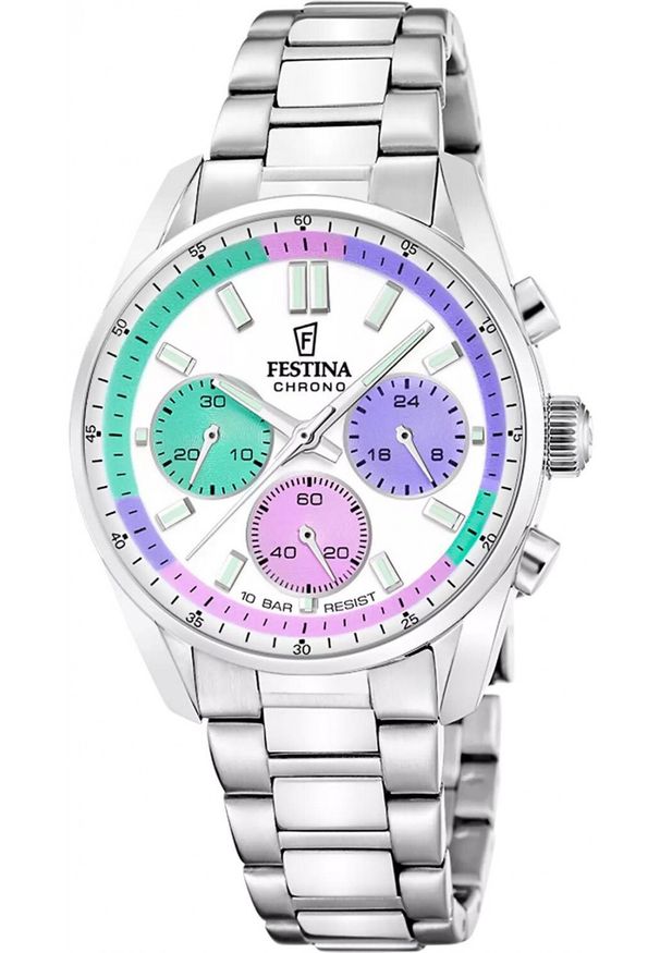 Zegarek Festina Zegarek damski Festina F20753-5 srebrny. Kolor: srebrny