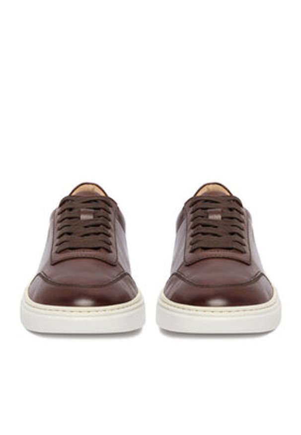 Gino Rossi - GINO ROSSI Sneakersy EO-MARSHAL-01 MI08 Brązowy. Kolor: brązowy. Materiał: skóra