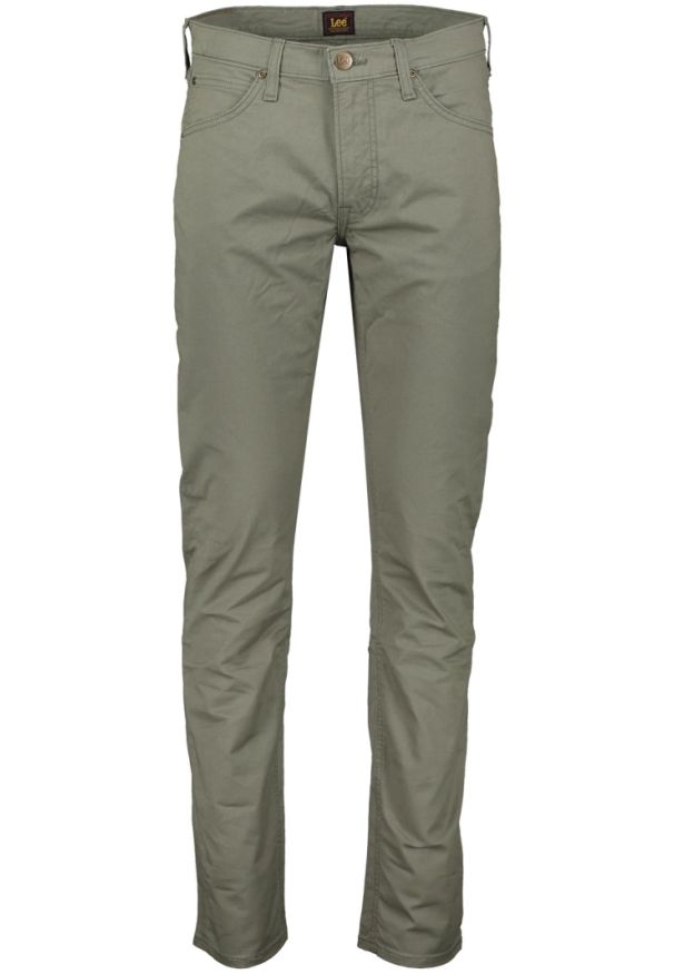 Lee - MESKIE SPODNIE MATERIALOWE LEE DAREN ZIP FLY OLIVE GROVE 112349266