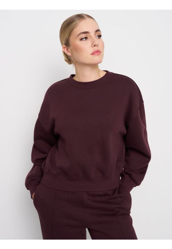 Sinsay - Bluza ze ściągaczami - czerwony. Kolor: czerwony
