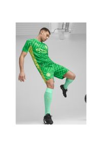 Puma - Szorty bramkarskie Manchester City PUMA Grassy Green Yellow Alert. Kolor: zielony, żółty, wielokolorowy. Sport: piłka nożna