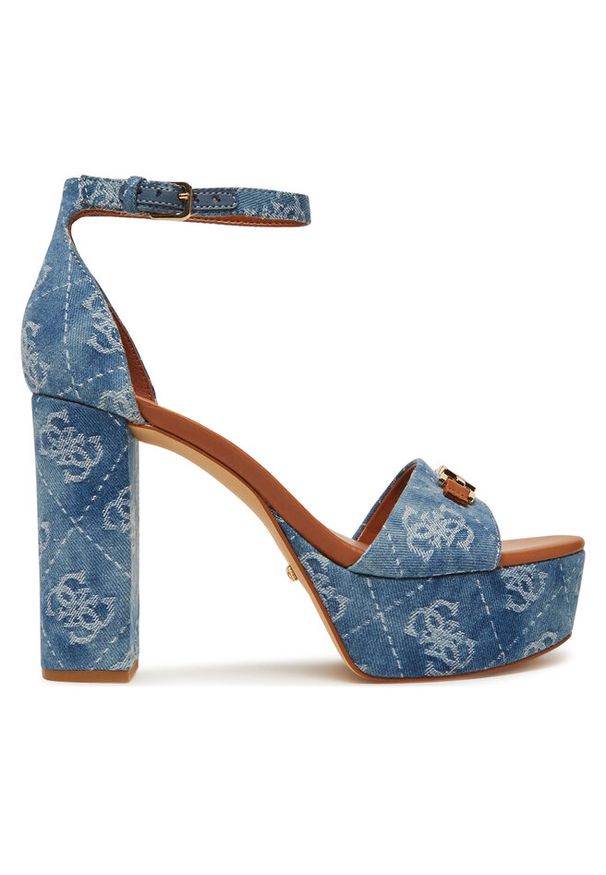 Sandały Guess. Kolor: niebieski