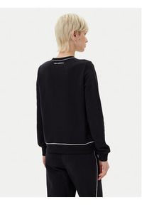 Karl Lagerfeld - KARL LAGERFELD Bluza A2W20066 Czarny Regular Fit. Typ kołnierza: dekolt w karo. Kolor: czarny. Materiał: bawełna #3