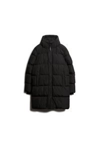 Kurtka z kapturem Superdry Sports. Okazja: na co dzień. Typ kołnierza: kaptur. Kolor: czarny. Materiał: puch. Styl: casual, sportowy #1