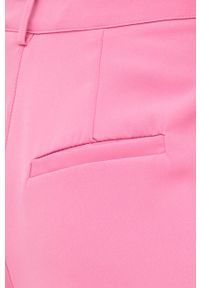 Noisy may - Noisy May spodnie damskie kolor fioletowy szerokie medium waist. Kolor: fioletowy. Materiał: tkanina
