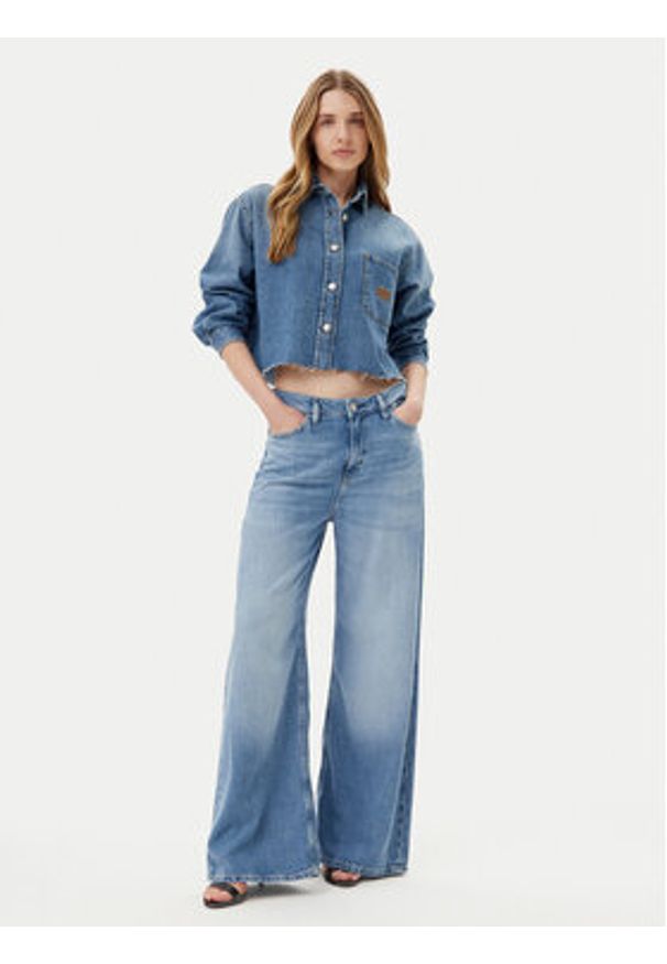 JOOP! Jeans Koszula jeansowa Udela 30046670 Niebieski Relaxed Fit. Kolor: niebieski. Materiał: bawełna