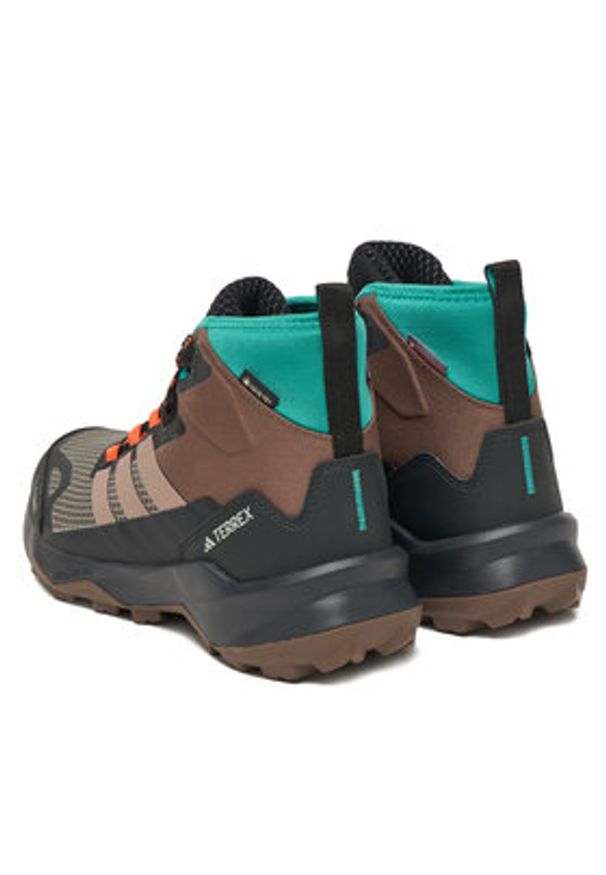Adidas - adidas Trekkingi Terrex Skychaser AX5 Mid GORE-TEX CLIMAWARM+ JH7807 Brązowy. Kolor: brązowy. Materiał: materiał