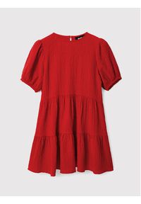 Desigual Sukienka codzienna Luna 22WWVW73 Czerwony Regular Fit. Okazja: na co dzień. Kolor: czerwony. Materiał: syntetyk. Typ sukienki: proste. Styl: casual #3