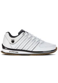 Buty do chodzenia męskie K-Swiss Rinzler. Zapięcie: sznurówki. Kolor: biały. Materiał: materiał, skóra. Szerokość cholewki: normalna. Sport: turystyka piesza