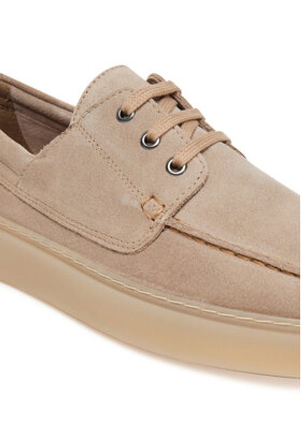 Aldo Półbuty Stazo 14014395 Beżowy. Kolor: beżowy. Materiał: zamsz, skóra