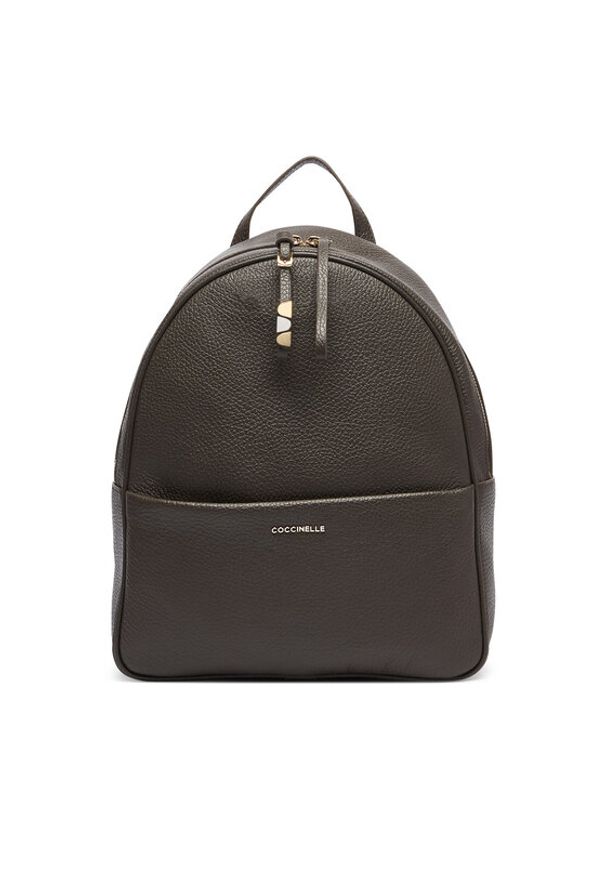 Coccinelle Plecak U45 Coccinellenory E1 U45 14 02 01 Khaki. Kolor: brązowy. Materiał: skóra
