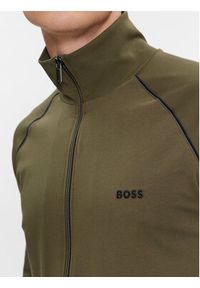 BOSS - Boss Bluza Mix&Match Jacket Z 50515307 Zielony Regular Fit. Kolor: zielony. Materiał: bawełna #4