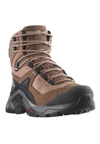 salomon - Buty trekkingowe damskie Salomon Quest Element Gore-tex. Wysokość cholewki: za kostkę. Kolor: brązowy. Materiał: syntetyk, materiał. Szerokość cholewki: normalna. Styl: sportowy