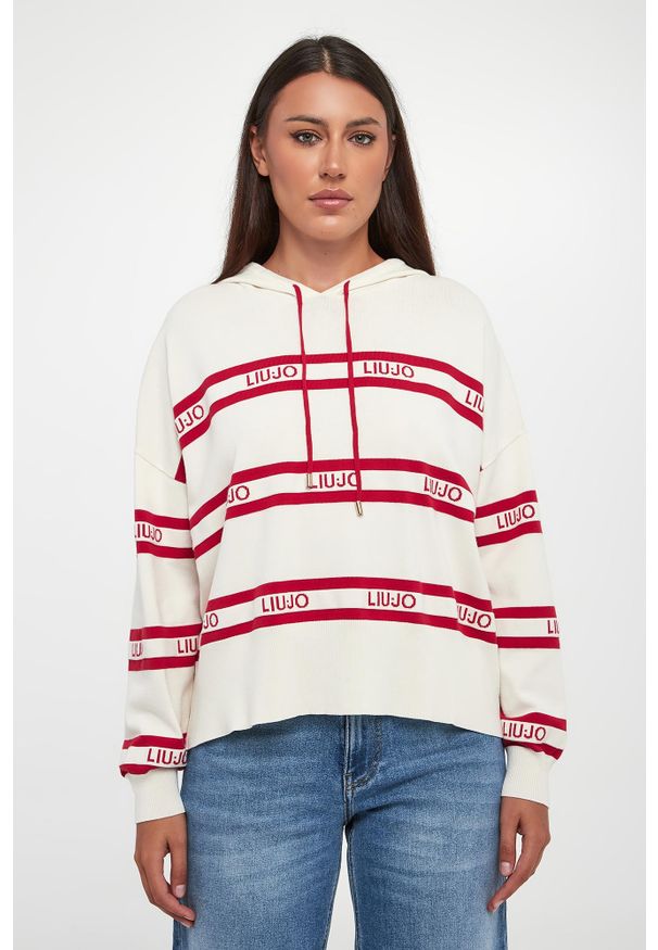Liu Jo - Sweter damski z kapturem LIU JO. Typ kołnierza: kaptur