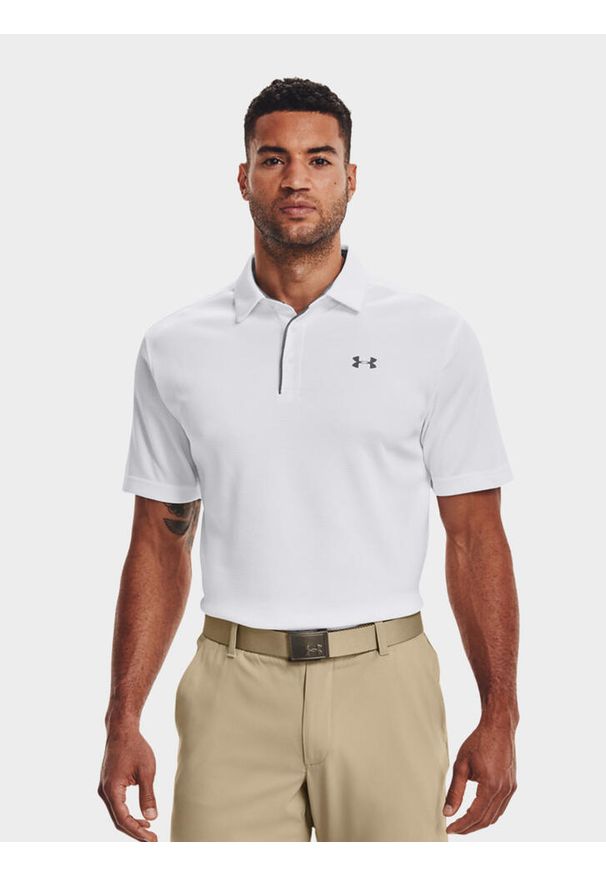 Under Armour - Koszulka polo męska UNDER ARMOUR UA Tech Polo. Typ kołnierza: polo. Kolor: biały. Styl: sportowy