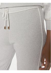 Liu Jo Sport Spodnie dresowe TF4104 MS49I Srebrny Regular Fit. Kolor: srebrny. Materiał: wiskoza