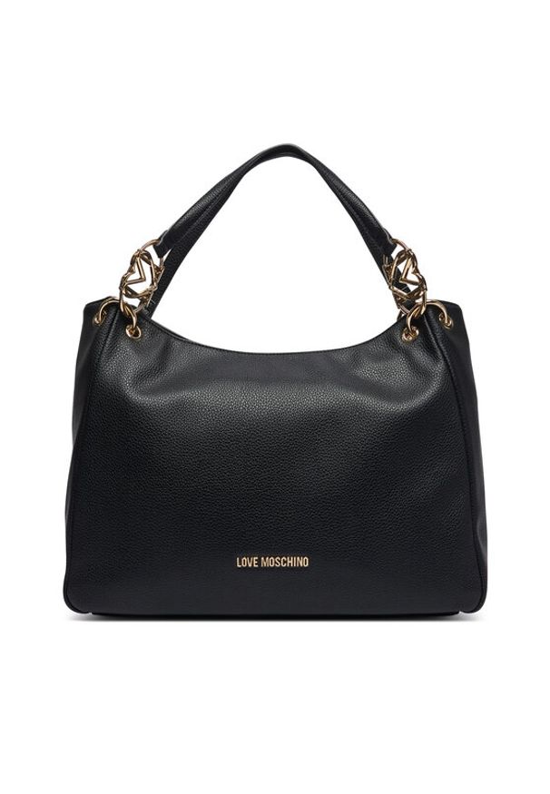 Love Moschino - LOVE MOSCHINO Torebka JC4014PP1PLB0000 Czarny. Kolor: czarny. Materiał: skórzane