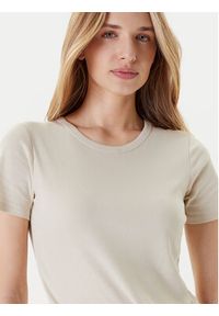 United Colors of Benetton - United Colors Of Benetton T-Shirt 3GA2E16A0 Beżowy Regular Fit. Kolor: beżowy. Materiał: bawełna