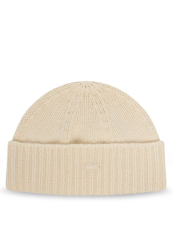 Czapka Lacoste. Kolor: kremowy