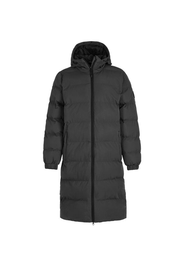 Damska długa kurtka Whistler Abella. Kolor: czarny. Materiał: puch. Długość: długie. Sezon: zima. Sport: turystyka piesza