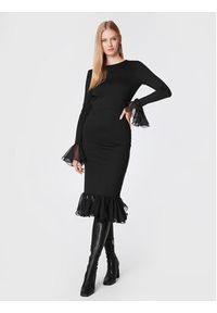 ROTATE Sukienka koktajlowa Heavy Jersey RT1870 Czarny Regular Fit. Kolor: czarny. Materiał: syntetyk, jersey. Styl: wizytowy #3