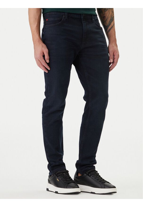 Hugo - HUGO Jeansy 50517493 Granatowy Extra Slim Fit. Kolor: niebieski