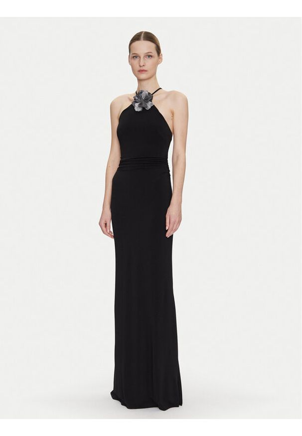 Guess Sukienka wieczorowa W5GK95 KCVG2 Czarny Slim Fit. Kolor: czarny. Materiał: syntetyk. Styl: wizytowy