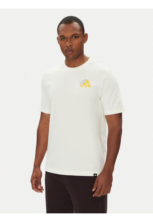 Adidas - adidas T-Shirt Food Grilled Cheese Graphic JM6459 Biały Regular Fit. Kolor: biały. Materiał: bawełna