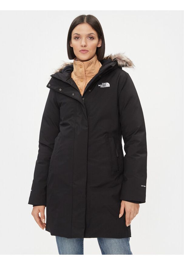 The North Face Parka Arctic NF0A84J2 Czarny Regular Fit. Kolor: czarny. Materiał: syntetyk