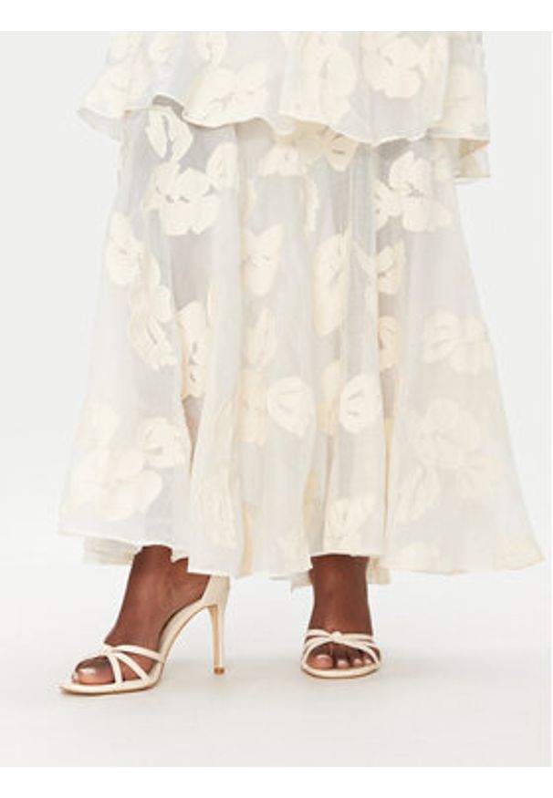 ACCESS FASHION Spódnica maxi 53-6025-558 Écru Regular Fit. Materiał: syntetyk