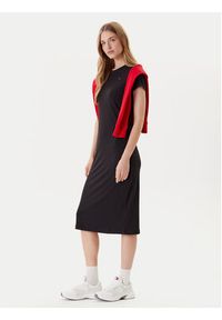 Tommy Jeans Sukienka codzienna DW0DW19721 Czarny Slim Fit. Okazja: na co dzień. Kolor: czarny. Materiał: syntetyk. Typ sukienki: proste. Styl: casual