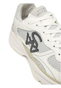 Stuart Weitzman Sneakersy Trainer SH318 Biały. Kolor: biały. Materiał: materiał
