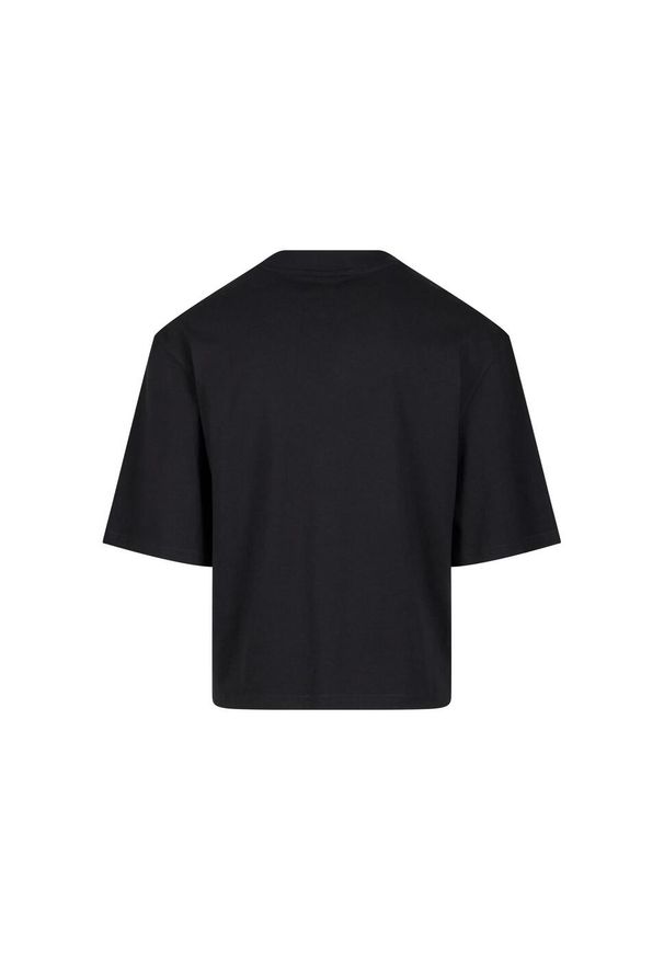Urban Classics - Męska Koszulka Organic Oversized Crop T-shirt. Kolor: czarny. Sport: turystyka piesza