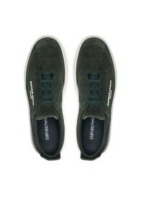 Emporio Armani Sneakersy X3X207 XR158 00571 Zielony. Kolor: zielony. Materiał: skóra, zamsz #5