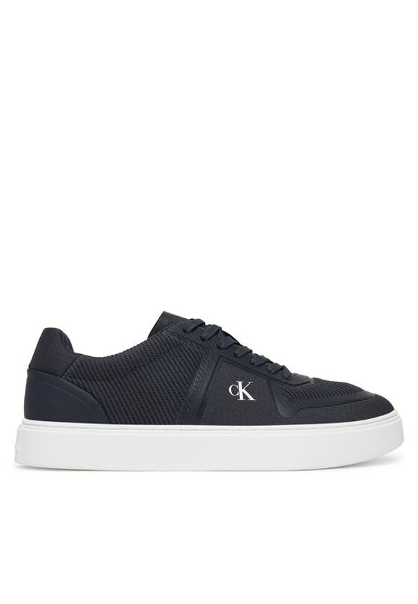 Calvin Klein Sneakersy Classic Cups Laceup Knit HM0HM02130 Czarny. Kolor: czarny. Materiał: materiał