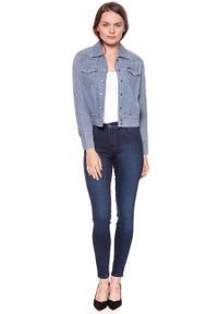 Wrangler - DAMSKA KURTKA JEANSOWA WRANGLER SHACKET PINK TINT W5254LWYX 112129396. Materiał: jeans #2