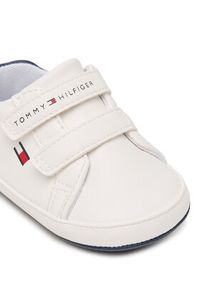 TOMMY HILFIGER - Tommy Hilfiger Sneakersy Low Cut Velcro T0B9-34328-1582 Biały. Kolor: biały. Materiał: skóra #5
