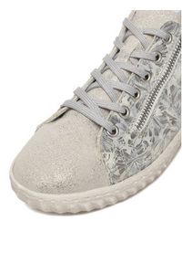 Rieker Sneakersy N0900-90 Srebrny. Kolor: srebrny. Materiał: skóra, nubuk #5