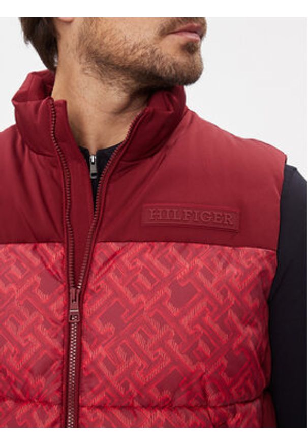 TOMMY HILFIGER - Tommy Hilfiger Kamizelka New York MW0MW33627 Czerwony Regular Fit. Kolor: czerwony. Materiał: syntetyk