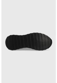 Guess buty skórzane LUCCA kolor czarny. Nosek buta: okrągły. Zapięcie: sznurówki. Kolor: czarny. Materiał: skóra #3