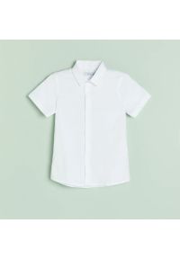 Reserved - Elegancka koszula slim fit - Biały. Kolor: biały. Styl: elegancki #1