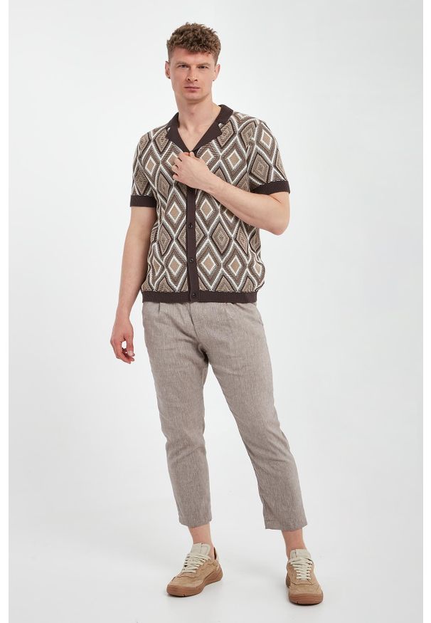 JOOP! Jeans - Polo męskie w romby Diamor JOOP! JEANS. Typ kołnierza: polo