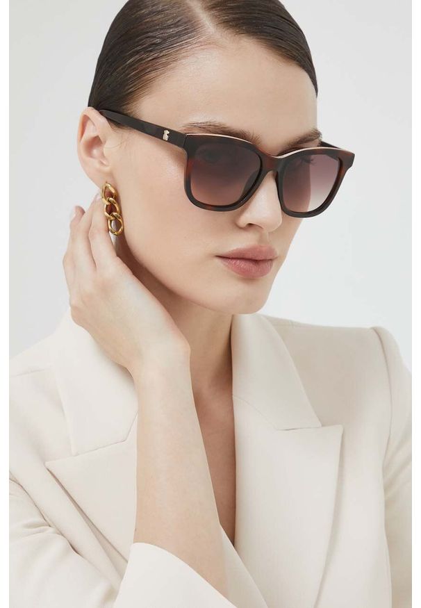 Tous okulary przeciwsłoneczne damskie kolor brązowy. Kolor: brązowy