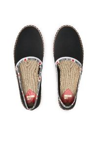 Love Moschino - LOVE MOSCHINO Espadryle JA10323G1GJH0000 Czarny. Kolor: czarny. Materiał: materiał