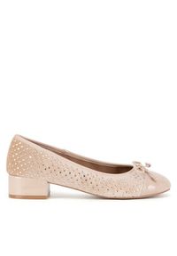 Nine West Baleriny WFA2993-1 Beżowy. Kolor: beżowy. Materiał: materiał #5