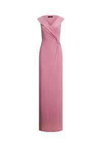 Lauren Ralph Lauren - LAUREN RALPH LAUREN Sukienka wieczorowa 253863940023 Różowy Slim Fit. Kolor: różowy. Materiał: syntetyk. Styl: wizytowy